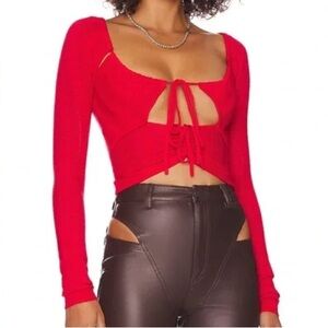 h:ours Cora Sweater in Bright Red